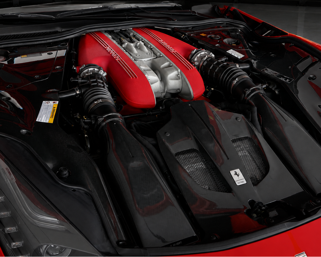 Ferrari F12tdf in a luxury automotive studio