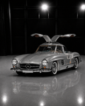 1955 Mercedes-Benz 300 SL Gullwing Coupé in a luxury automotive studio