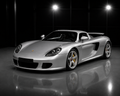 Porsche Carrera GT in a luxury automotive studio